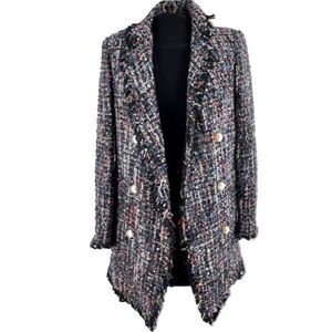 Zara Multicolor Tweed Blazer
